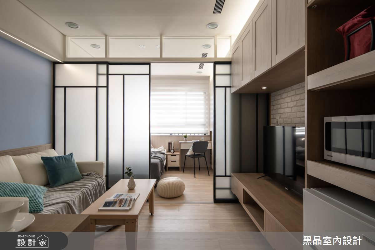 7坪新成屋(5年以下)＿北歐風客廳案例圖片＿黑晶室內設計＿黑晶_31之8