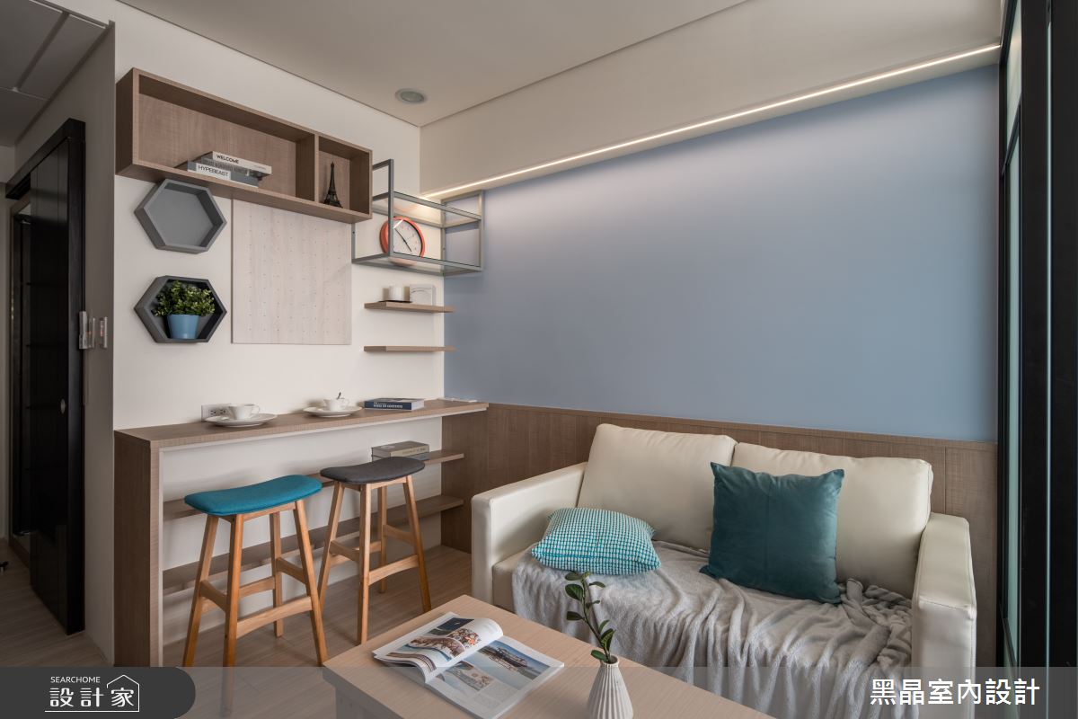 7坪新成屋(5年以下)＿北歐風客廳餐廳案例圖片＿黑晶室內設計＿黑晶_31之6