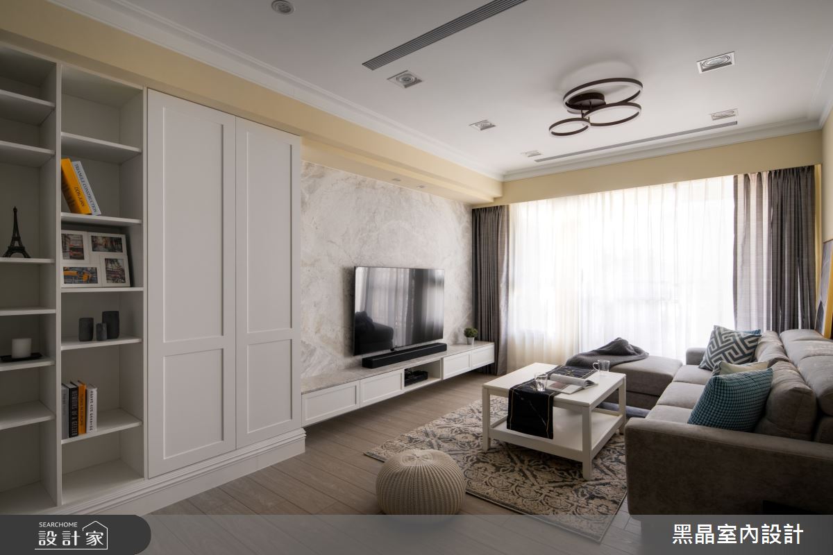 26坪新成屋(5年以下)＿美式風客廳案例圖片＿黑晶室內設計＿黑晶_32之6