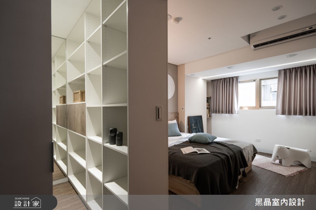 29坪老屋(16~30年)＿北歐風臥室更衣間案例圖片＿黑晶室內設計＿黑晶_34之17
