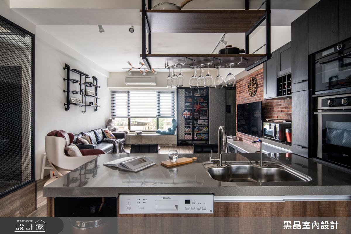 30坪新成屋(5年以下)＿工業風餐廳案例圖片＿黑晶室內設計＿黑晶_37之6