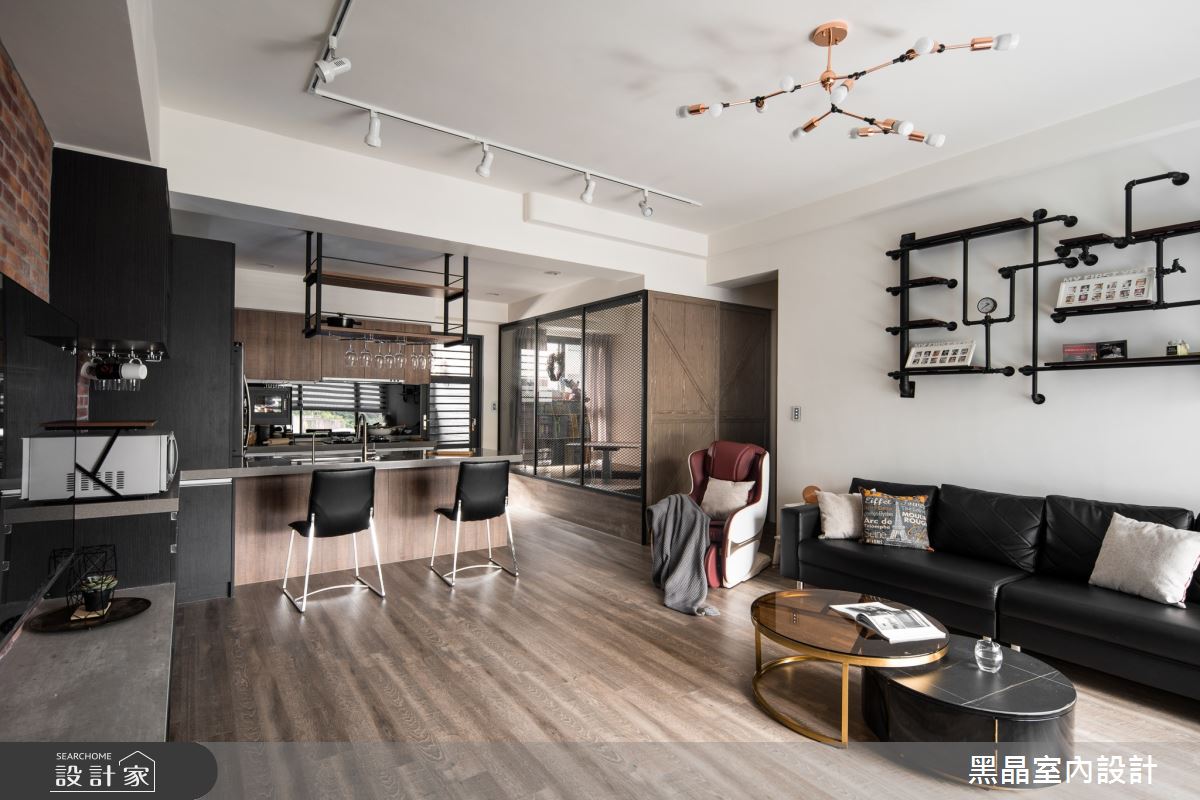 30坪新成屋(5年以下)＿工業風餐廳案例圖片＿黑晶室內設計＿黑晶_37之7