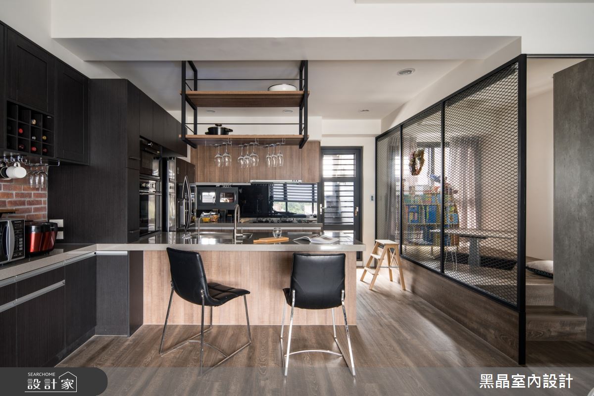 30坪新成屋(5年以下)＿工業風餐廳案例圖片＿黑晶室內設計＿黑晶_37之8