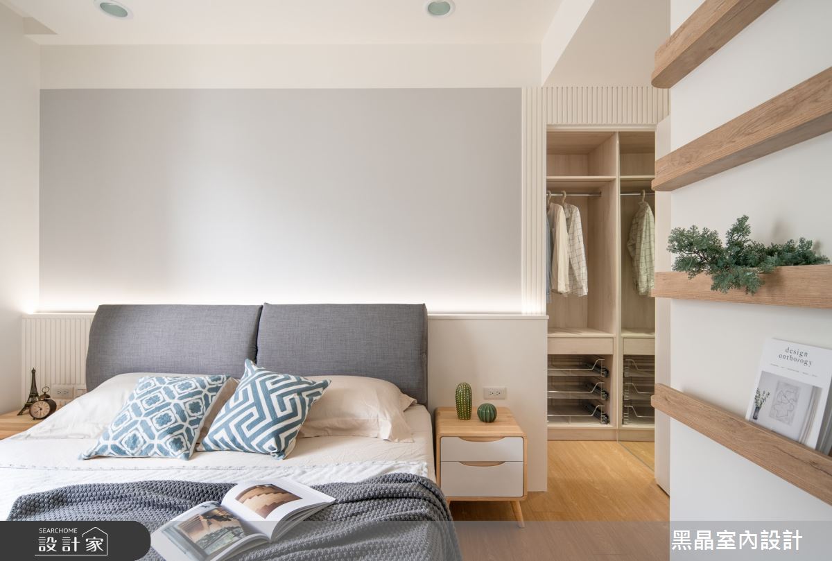25坪老屋(31~40年)＿北歐風臥室更衣間案例圖片＿黑晶室內設計＿黑晶_40之17