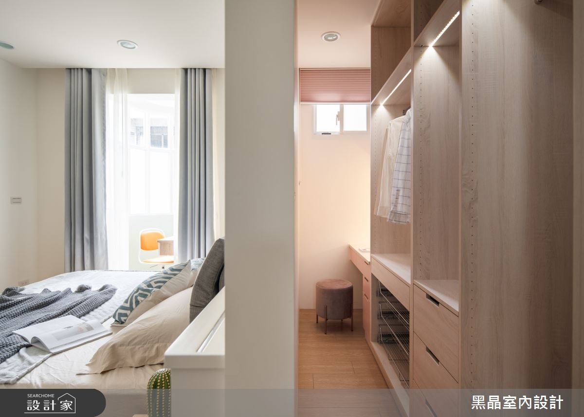 25坪老屋(31~40年)＿北歐風更衣間案例圖片＿黑晶室內設計＿黑晶_40之18