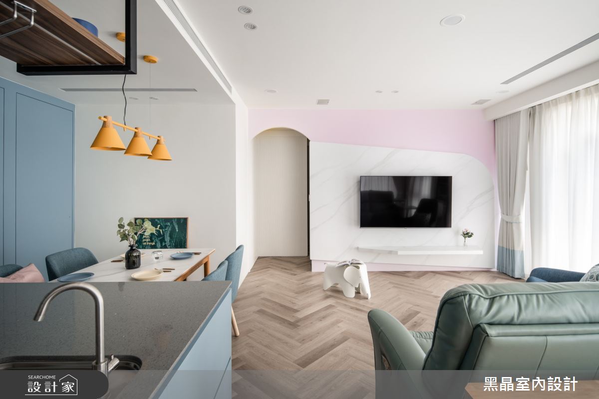 26坪中古屋(5~15年)＿北歐風客廳案例圖片＿黑晶室內設計＿黑晶_41之7