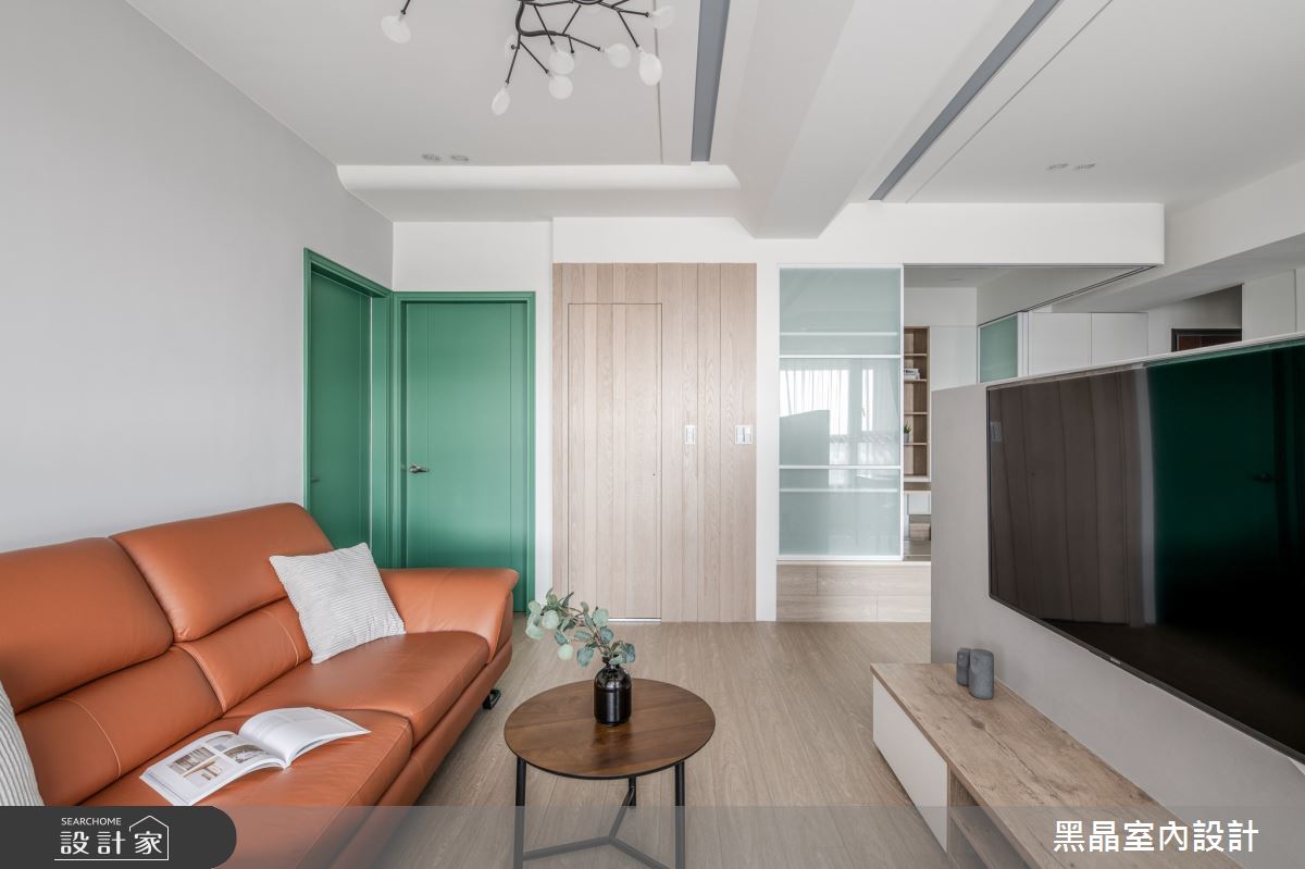 24坪中古屋(5~15年)＿北歐風客廳案例圖片＿黑晶室內設計＿黑晶_43之13