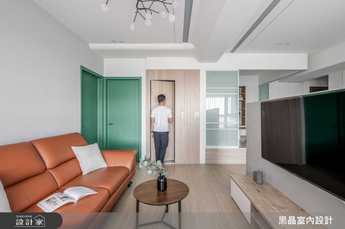 24坪中古屋(5~15年)＿北歐風客廳案例圖片＿黑晶室內設計＿黑晶_43之14