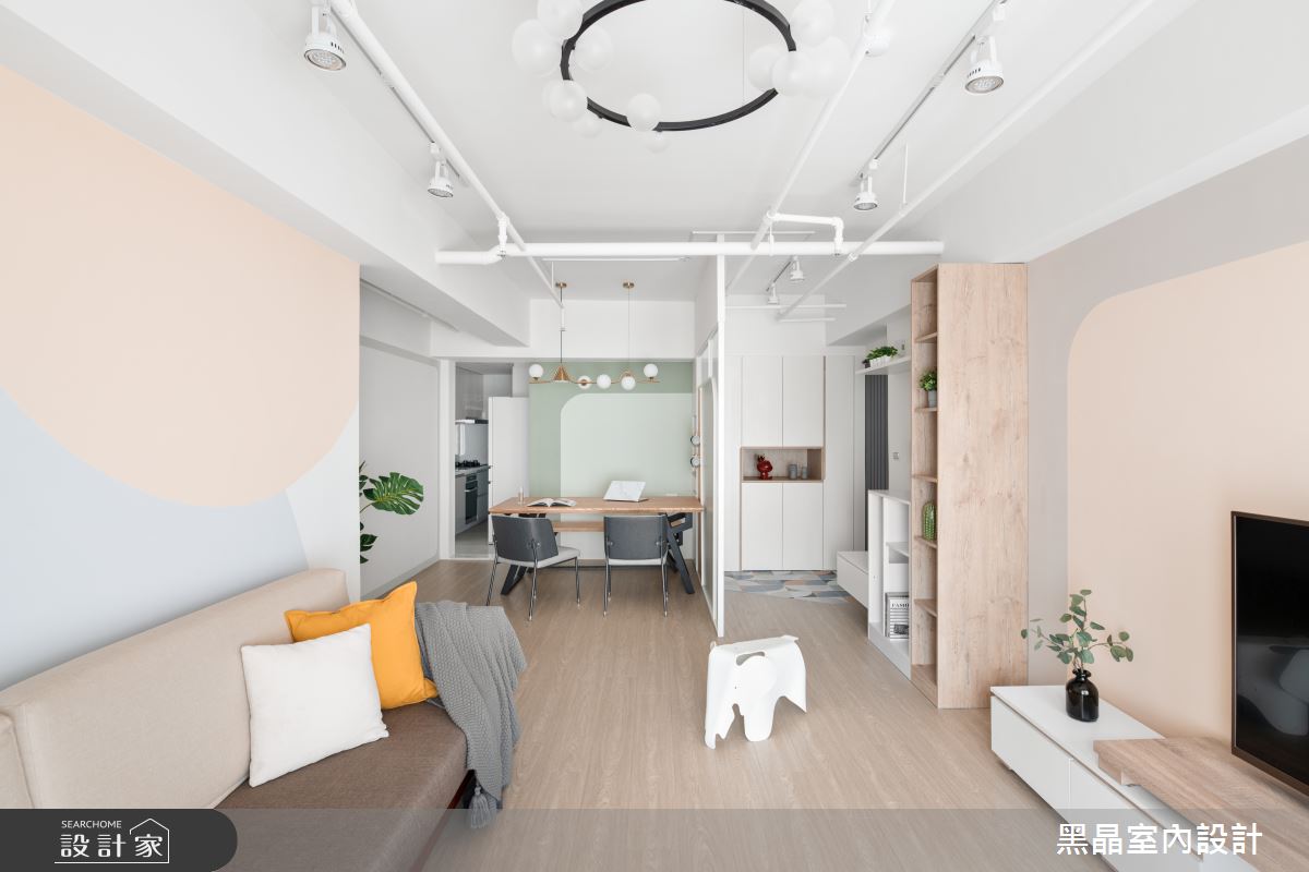 25坪老屋(16~30年)＿北歐風客廳案例圖片＿黑晶室內設計＿黑晶_45之4