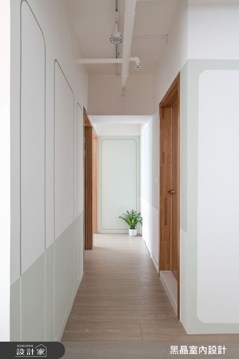 25坪老屋(16~30年)＿北歐風走廊案例圖片＿黑晶室內設計＿黑晶_45之11