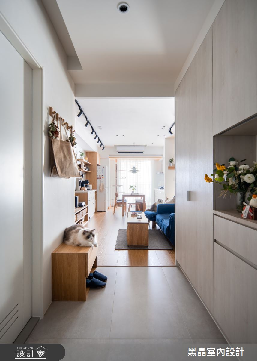 20坪新成屋(5年以下)＿日式無印風玄關客廳案例圖片＿黑晶室內設計＿黑晶_46之1