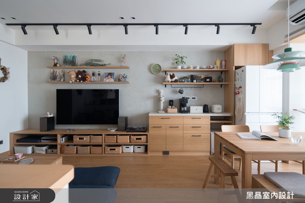 20坪新成屋(5年以下)＿日式無印風客廳餐廳案例圖片＿黑晶室內設計＿黑晶_46之2