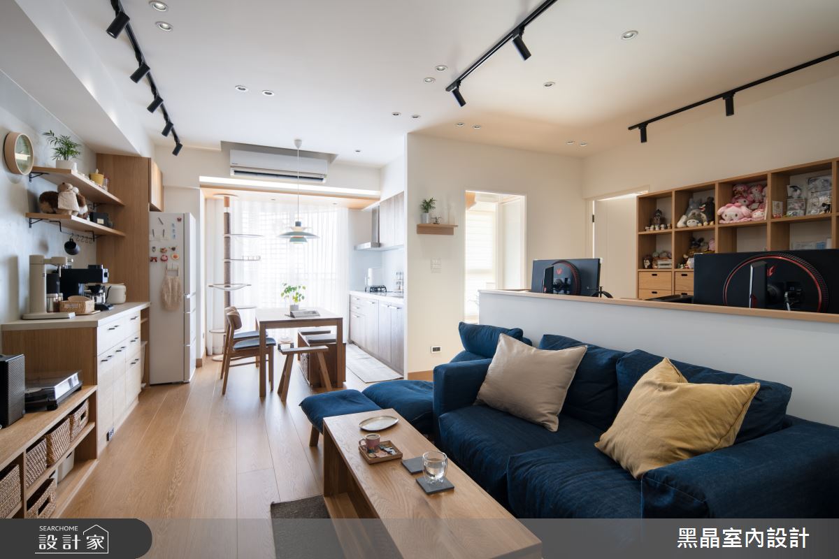 20坪新成屋(5年以下)＿日式無印風客廳餐廳廚房書房工作區案例圖片＿黑晶室內設計＿黑晶_46之7