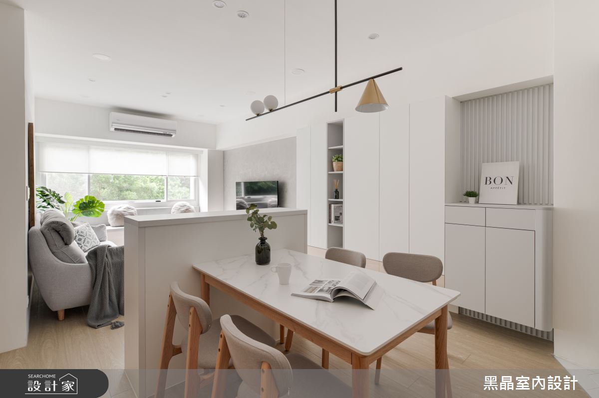 19坪新成屋(5年以下)＿北歐風客廳餐廳案例圖片＿黑晶室內設計＿黑晶_47之3