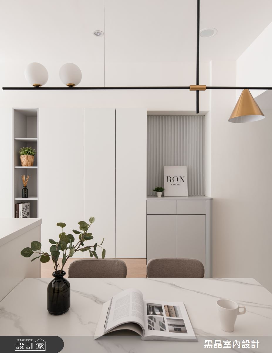19坪新成屋(5年以下)＿北歐風餐廳案例圖片＿黑晶室內設計＿黑晶_47之5