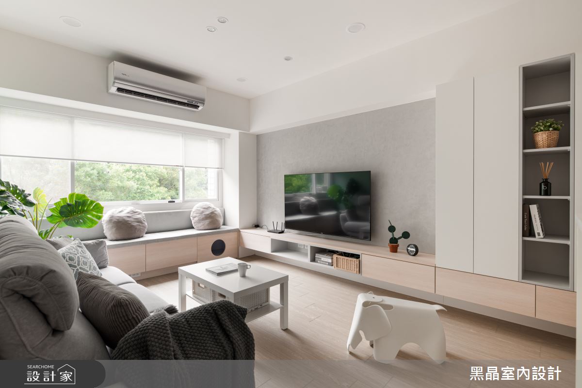 19坪新成屋(5年以下)＿北歐風客廳寵物臥榻案例圖片＿黑晶室內設計＿黑晶_47之8