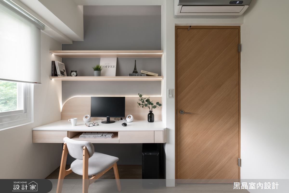 19坪新成屋(5年以下)＿北歐風書房工作區多功能室案例圖片＿黑晶室內設計＿黑晶_47之21
