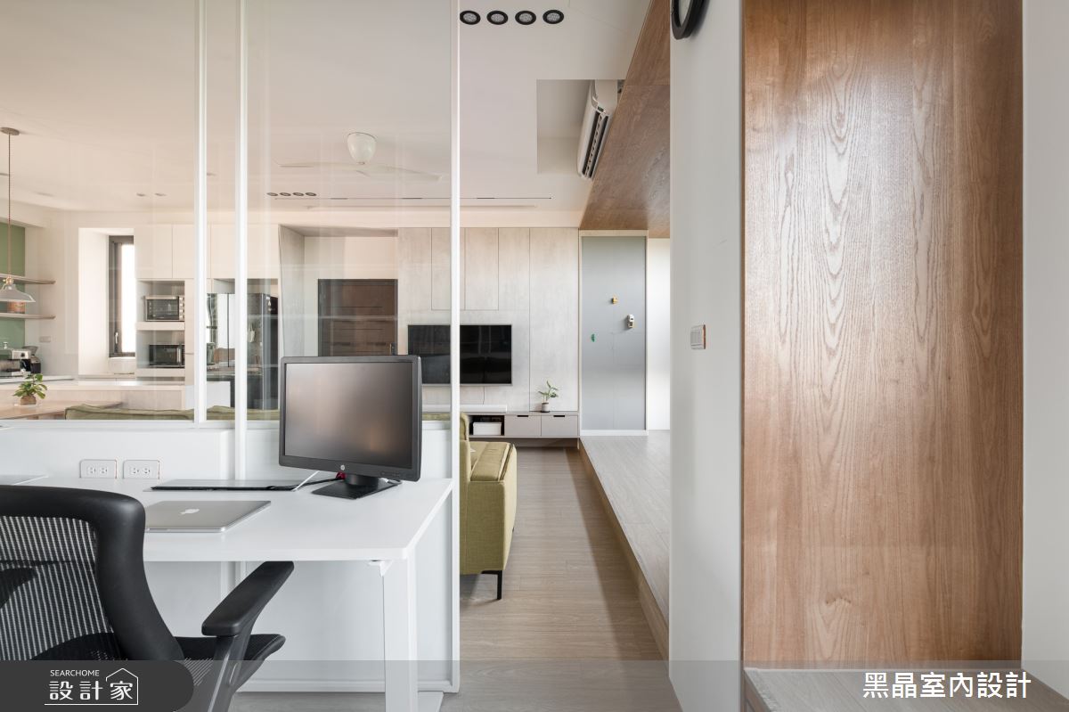 39坪新成屋(5年以下)＿日式簡約風書房走廊工作區案例圖片＿黑晶室內設計＿黑晶_48之9