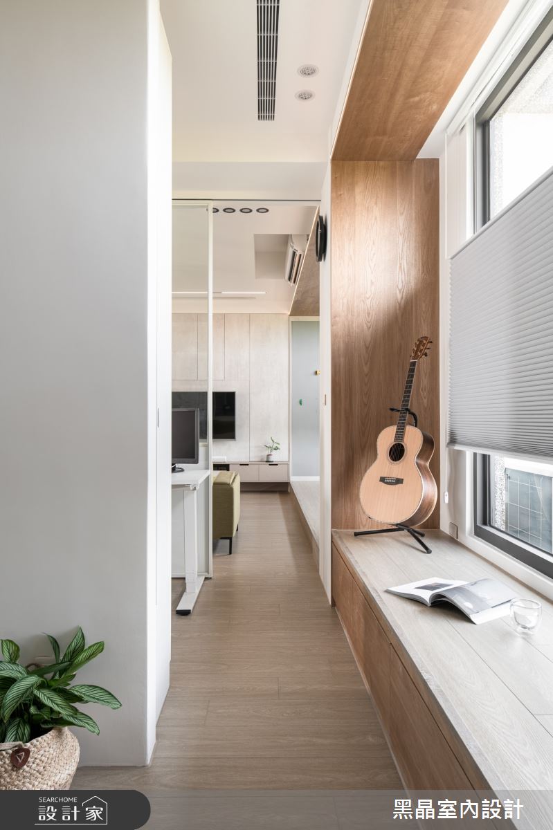 39坪新成屋(5年以下)＿日式簡約風客廳走廊臥榻案例圖片＿黑晶室內設計＿黑晶_48之10