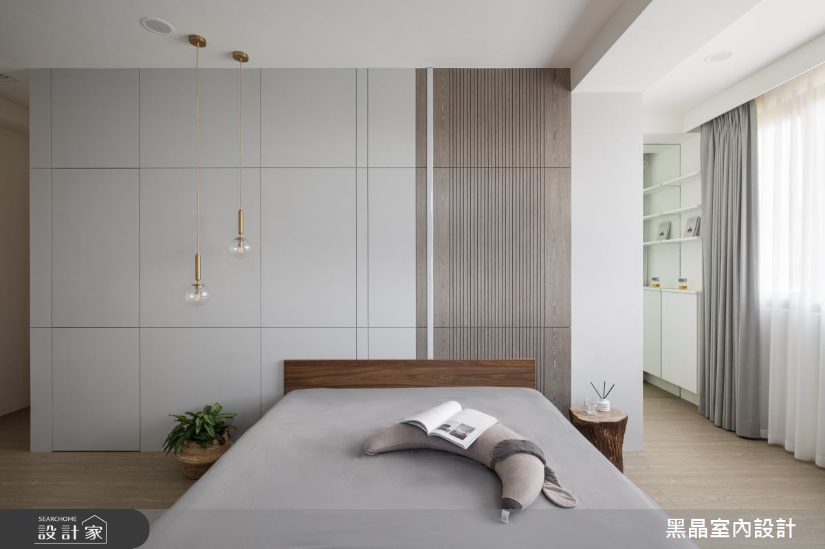 39坪新成屋(5年以下)＿日式簡約風臥室案例圖片＿黑晶室內設計＿黑晶_48之15