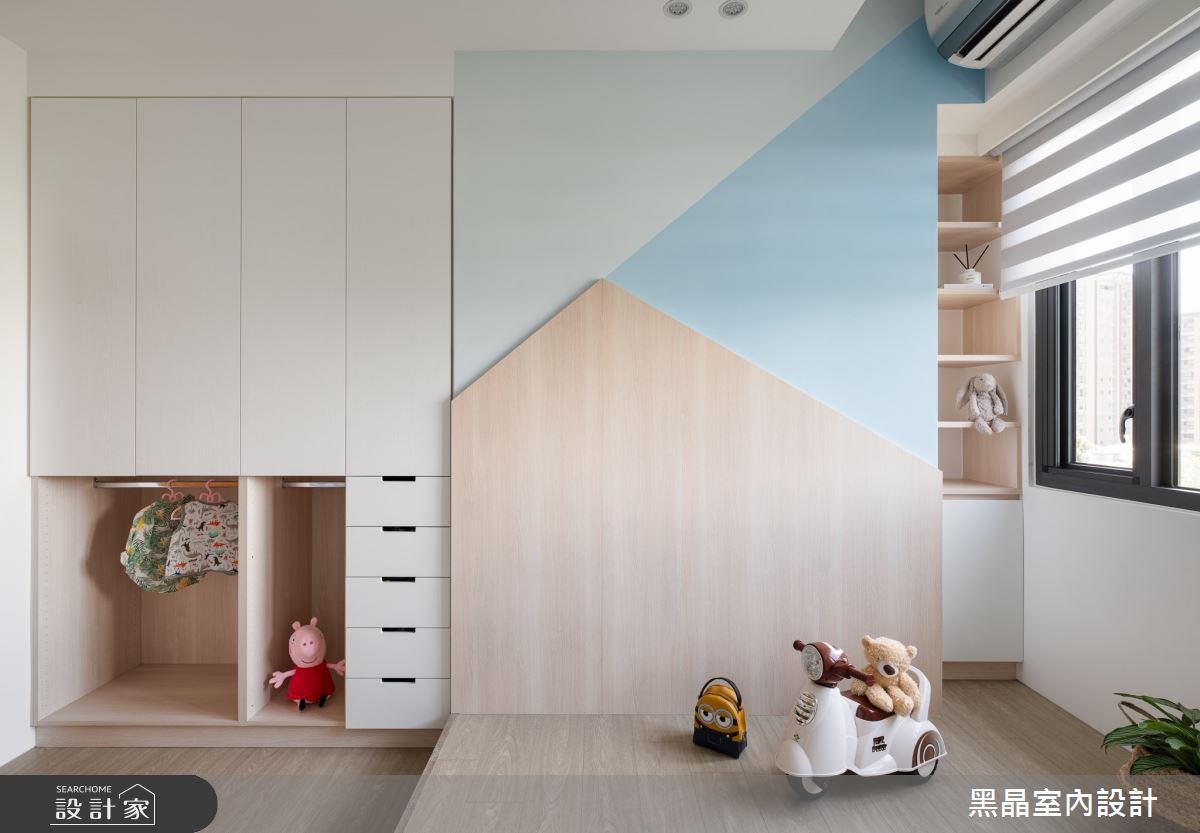 39坪新成屋(5年以下)＿日式簡約風臥室兒童房兒童房案例圖片＿黑晶室內設計＿黑晶_48之4543