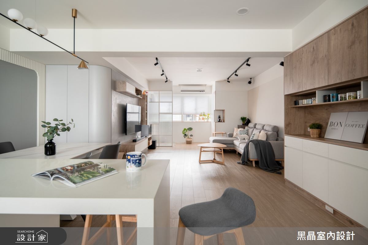 33坪老屋(31~40年)＿北歐風客廳餐廳陽台案例圖片＿黑晶室內設計＿黑晶_49之5