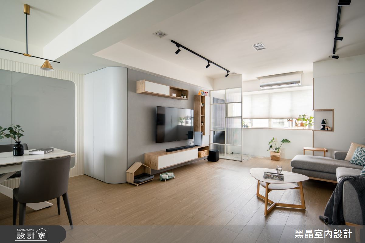 33坪老屋(31~40年)＿北歐風客廳餐廳陽台案例圖片＿黑晶室內設計＿黑晶_49之7