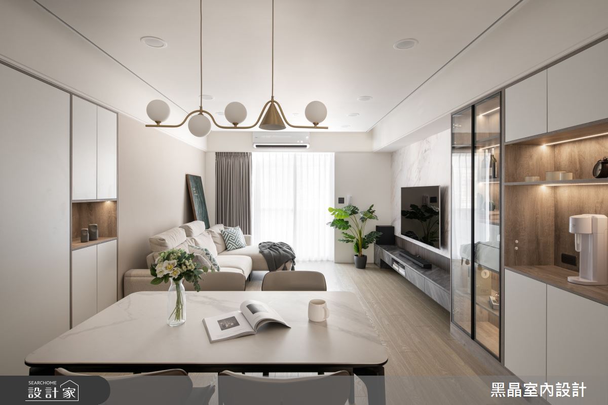 26坪老屋(41~50年)＿現代簡約風客廳餐廳案例圖片＿黑晶室內設計＿黑晶_50之7