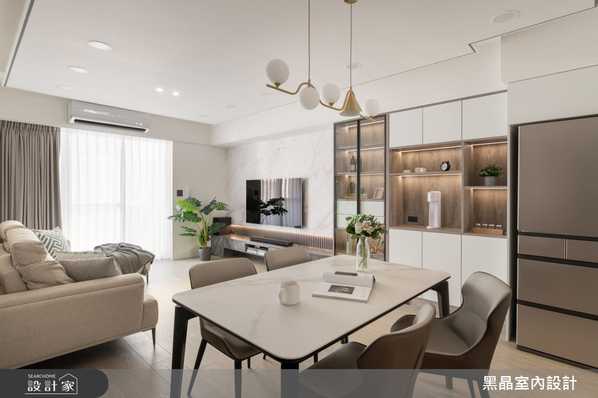 26坪老屋(41~50年)＿現代簡約風客廳餐廳案例圖片＿黑晶室內設計＿黑晶_50之9