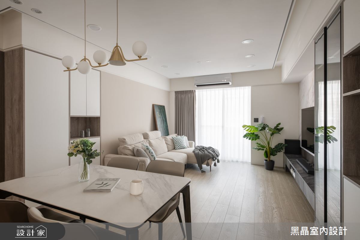 26坪老屋(41~50年)＿現代簡約風客廳餐廳案例圖片＿黑晶室內設計＿黑晶_50之10