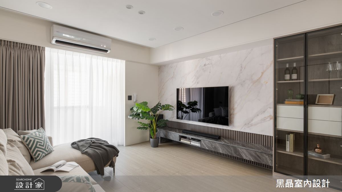 26坪老屋(41~50年)＿現代簡約風客廳案例圖片＿黑晶室內設計＿黑晶_50之12