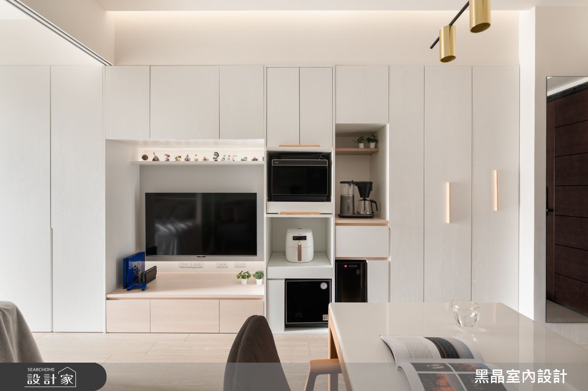 8坪新成屋(5年以下)＿北歐風玄關客廳餐廳案例圖片＿黑晶室內設計＿黑晶_51之3
