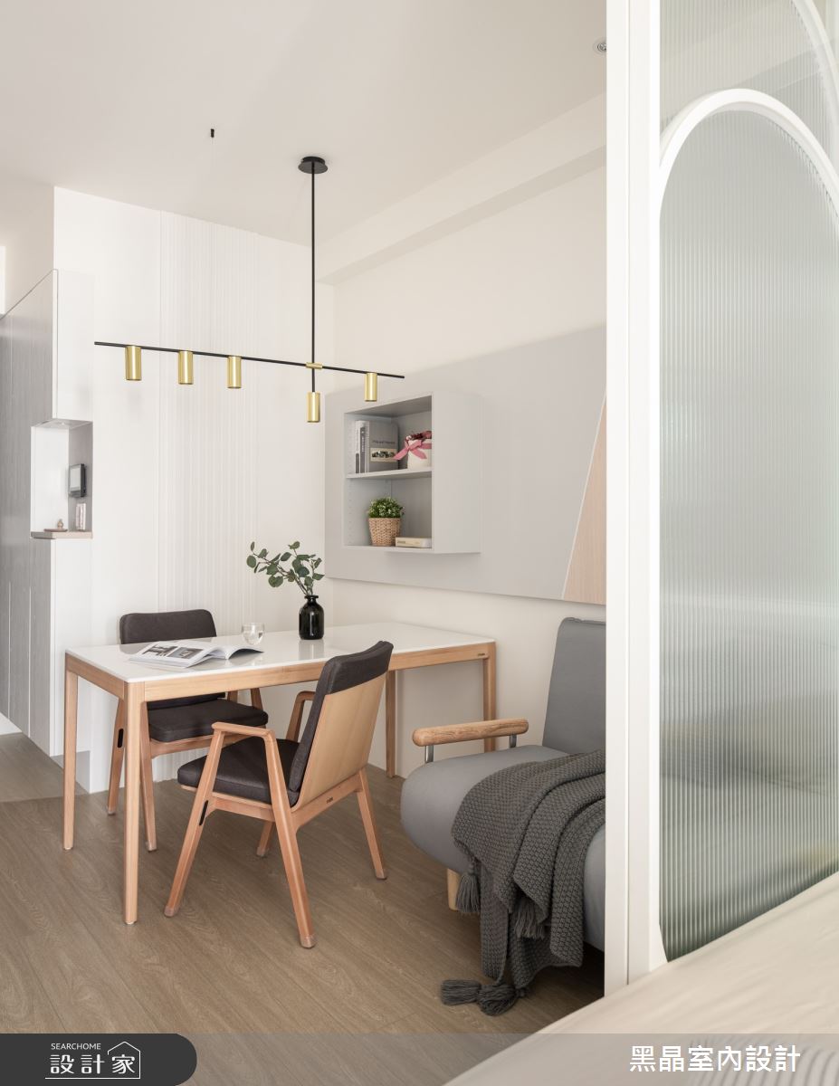 8坪新成屋(5年以下)＿北歐風客廳餐廳案例圖片＿黑晶室內設計＿黑晶_51之14