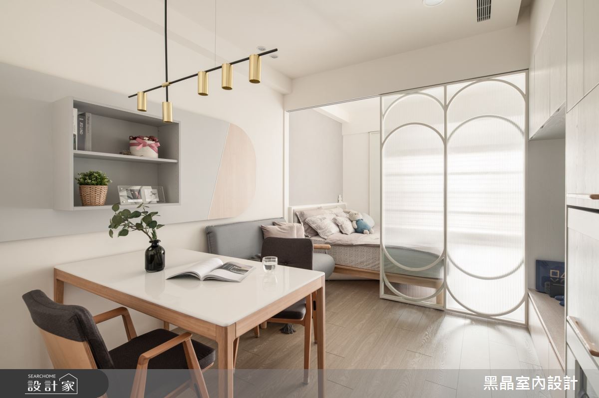8坪新成屋(5年以下)＿北歐風客廳餐廳臥室案例圖片＿黑晶室內設計＿黑晶_51之15
