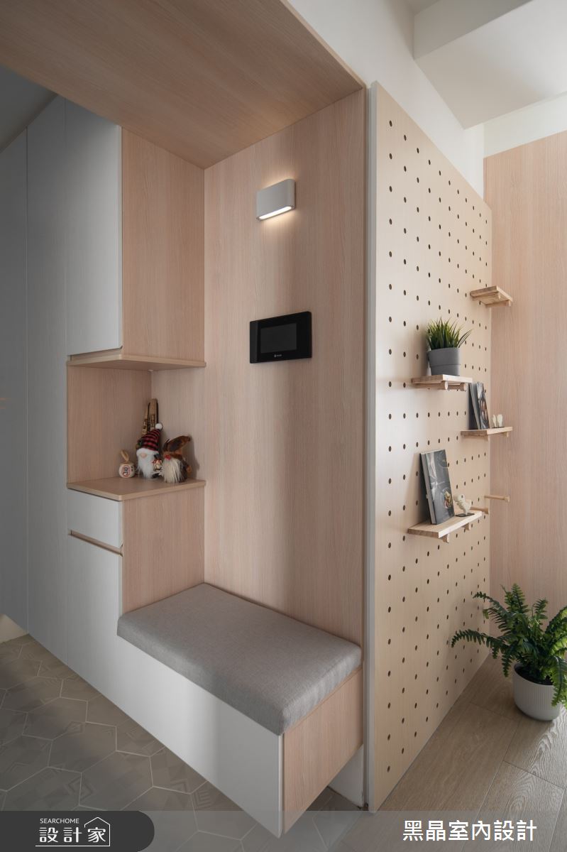 22坪新成屋(5年以下)＿日式無印風玄關案例圖片＿黑晶室內設計＿黑晶_52之9