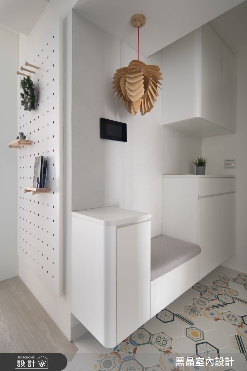 22坪新成屋(5年以下)＿北歐風玄關案例圖片＿黑晶室內設計＿黑晶_53之9