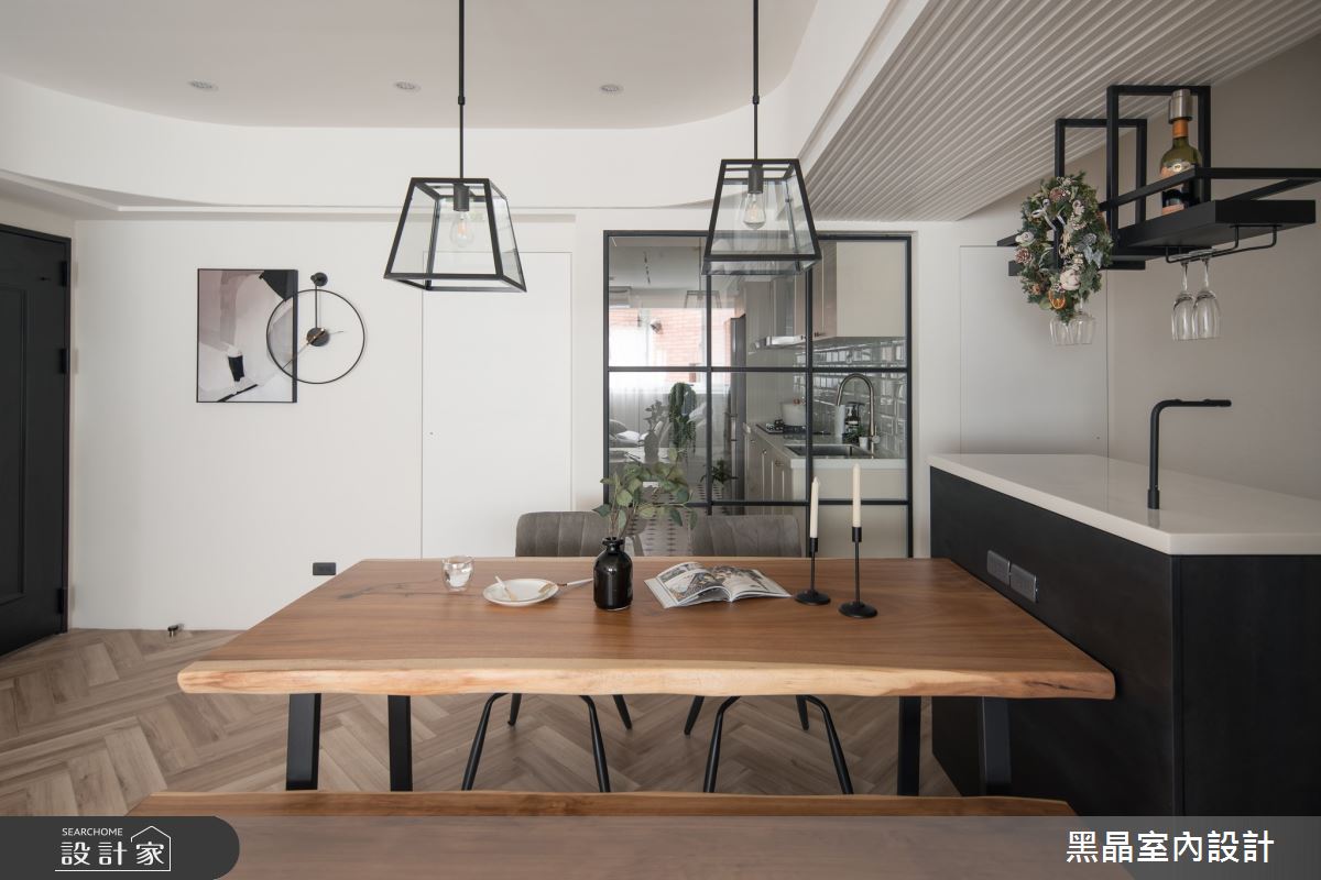 26坪老屋(16~30年)＿美式風餐廳廚房吧檯案例圖片＿黑晶室內設計＿黑晶_54之9