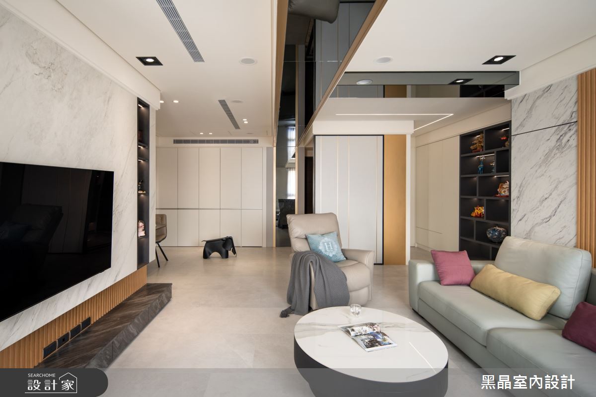 43坪毛胚屋＿現代簡約風客廳案例圖片＿黑晶室內設計＿黑晶_55之4
