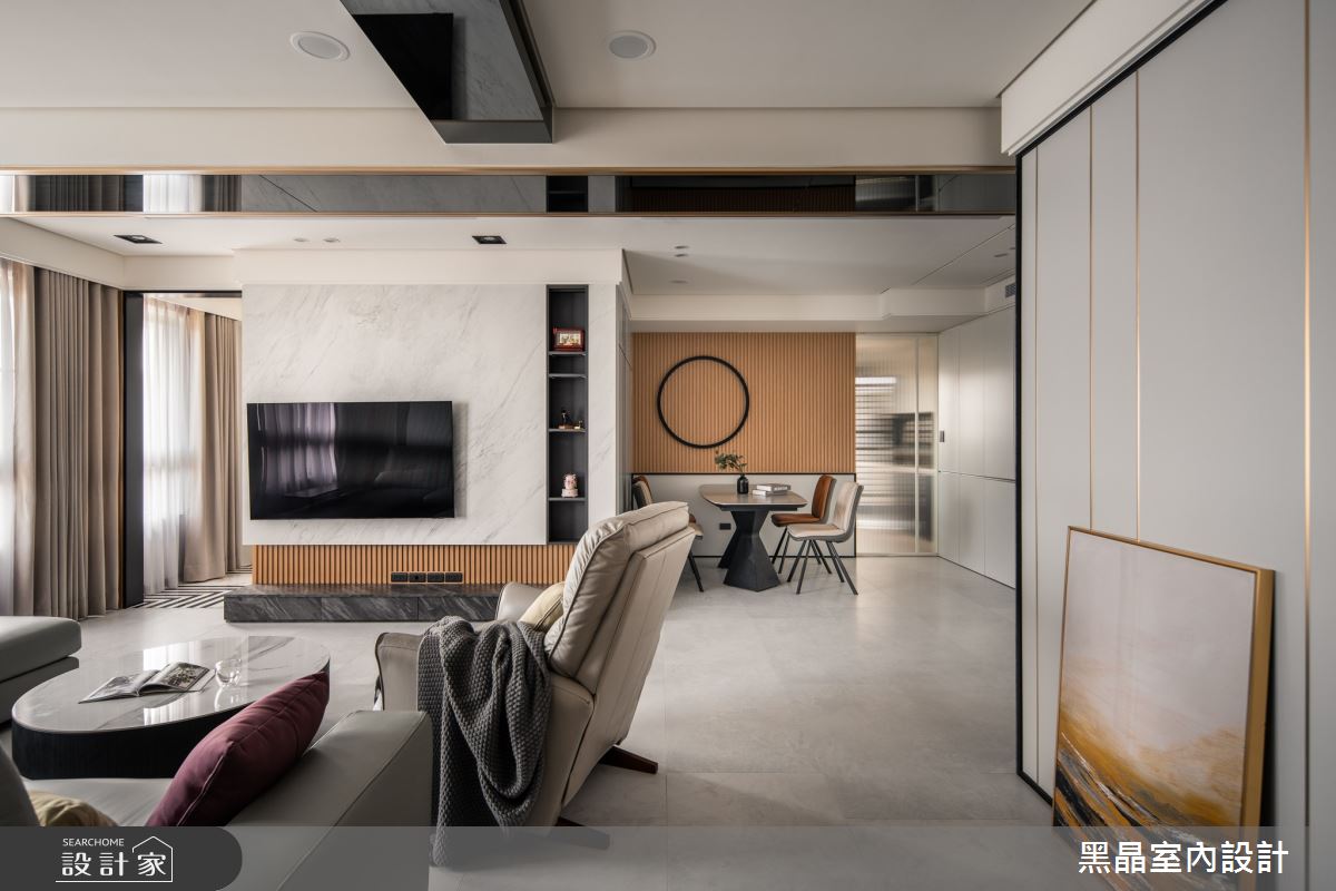 43坪毛胚屋＿現代簡約風客廳餐廳案例圖片＿黑晶室內設計＿黑晶_55之5