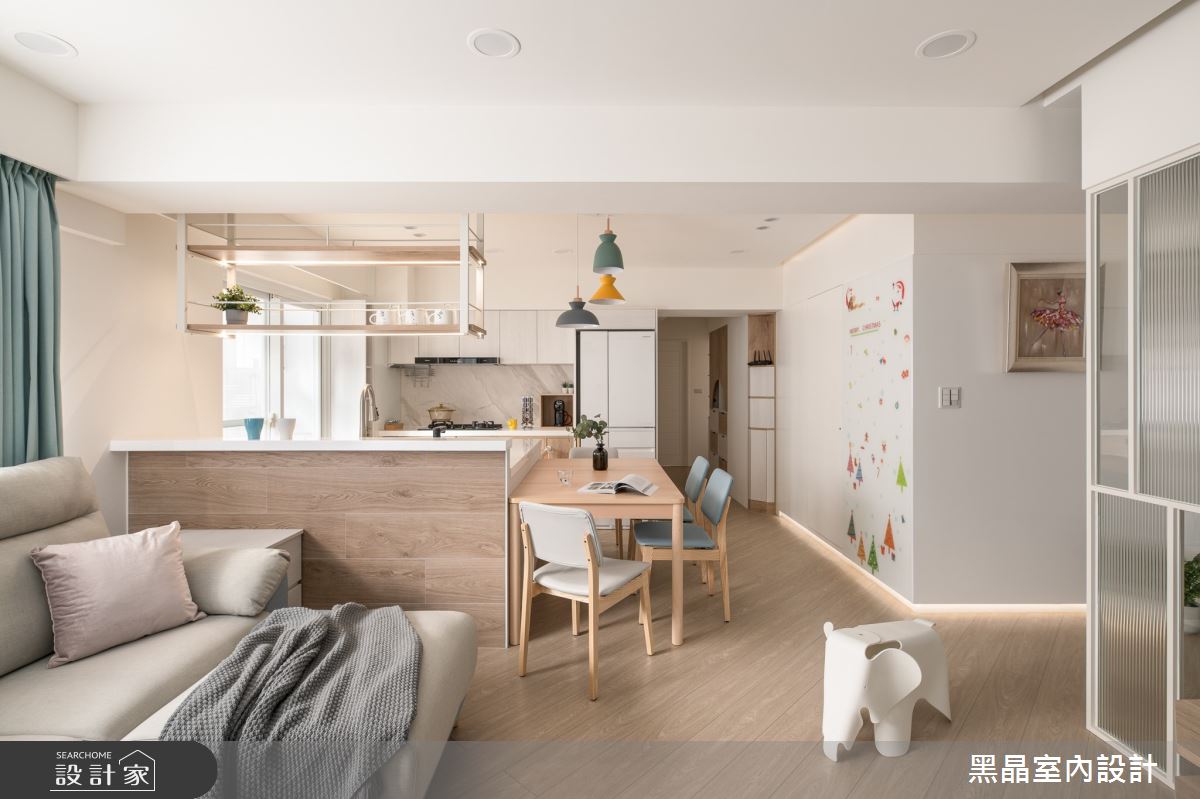 30坪老屋(16~30年)＿北歐風客廳餐廳廚房案例圖片＿黑晶室內設計＿黑晶_56之4