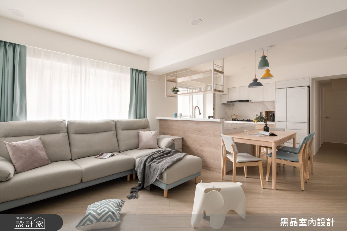 30坪老屋(16~30年)＿北歐風客廳餐廳廚房案例圖片＿黑晶室內設計＿黑晶_56之5