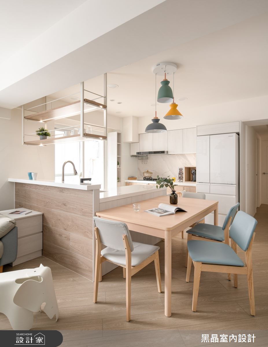 30坪老屋(16~30年)＿北歐風餐廳廚房案例圖片＿黑晶室內設計＿黑晶_56之8