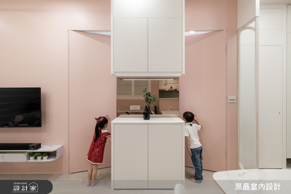 13坪新成屋(5年以下)＿簡約輕奢風客廳臥室兒童房兒童房案例圖片＿黑晶室內設計＿黑晶_58之10