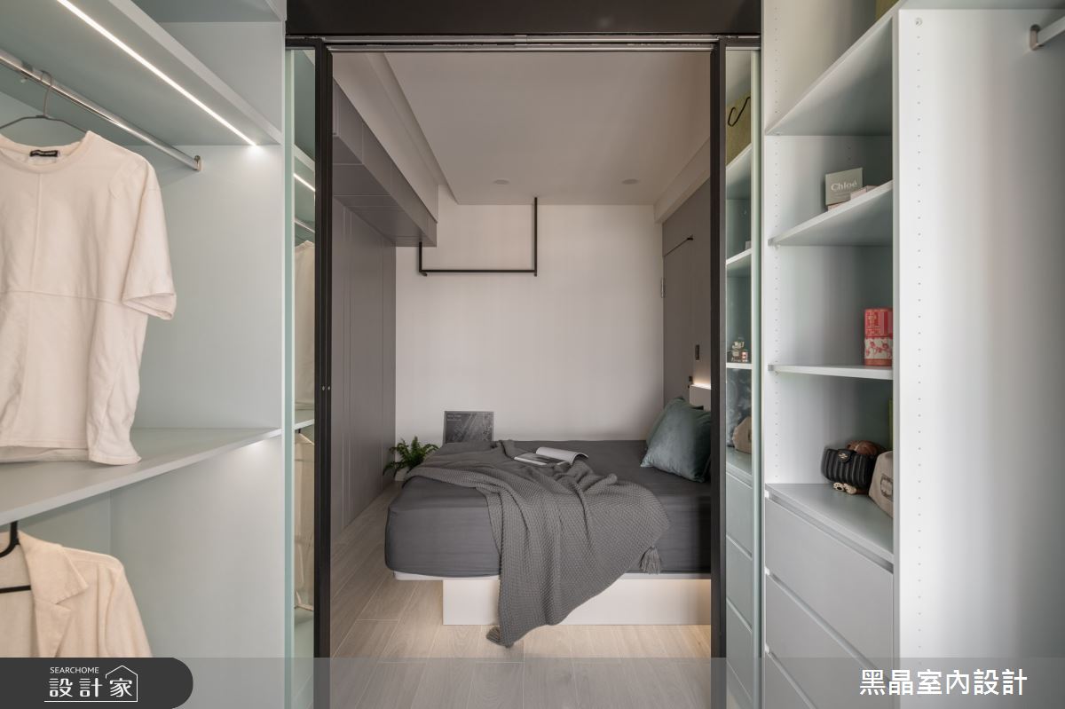 新成屋(5年以下)＿現代風臥室更衣間案例圖片＿黑晶室內設計＿黑晶_60之17
