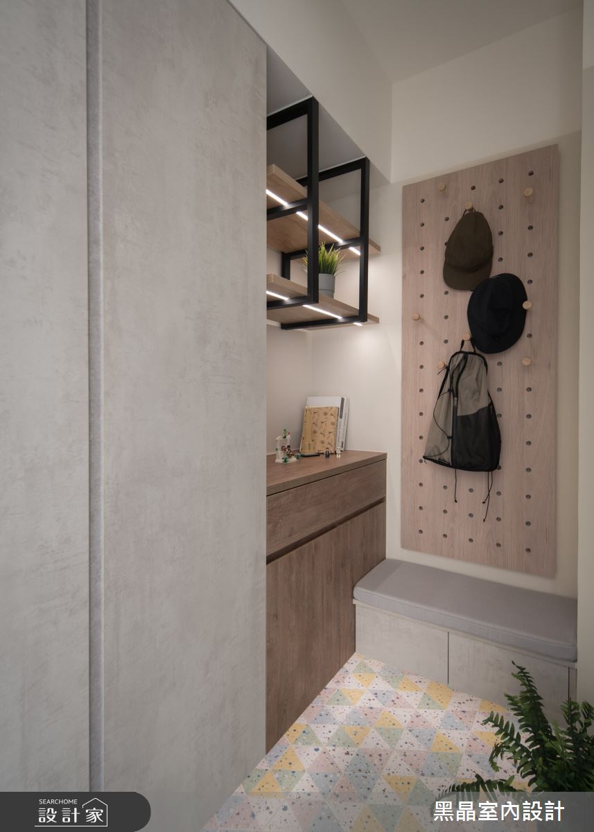 34坪老屋(16~30年)＿工業風玄關案例圖片＿黑晶室內設計＿黑晶_61之2