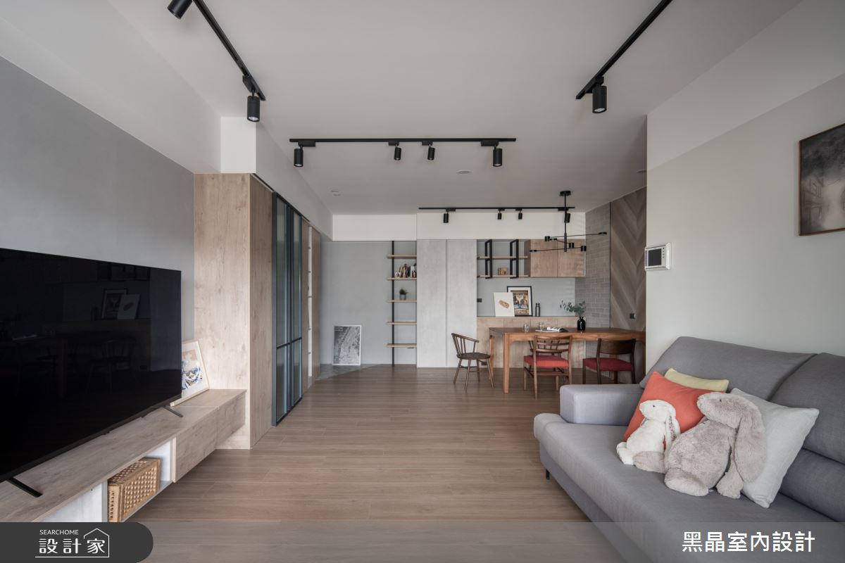 34坪老屋(16~30年)＿工業風客廳餐廳案例圖片＿黑晶室內設計＿黑晶_61之4
