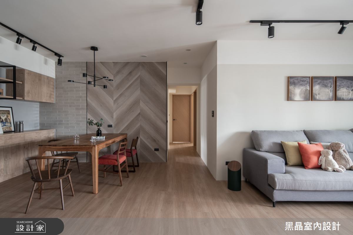 34坪老屋(16~30年)＿工業風客廳餐廳走廊案例圖片＿黑晶室內設計＿黑晶_61之11