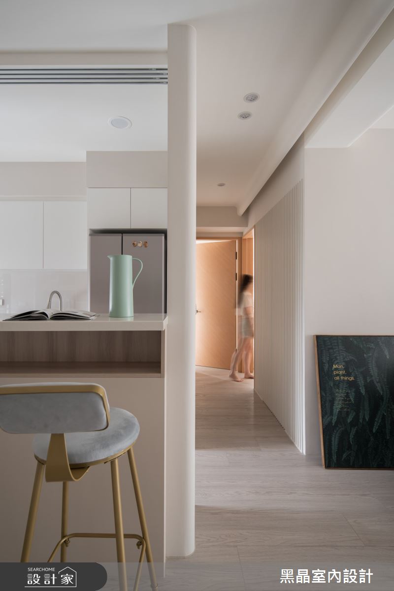 老屋(16~30年)＿溫潤奶茶風餐廳走廊案例圖片＿黑晶室內設計＿黑晶_62之8