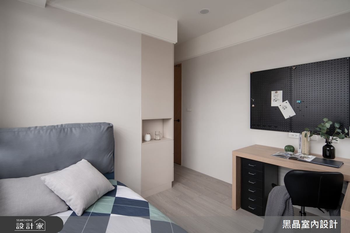 老屋(16~30年)＿溫潤奶茶風臥室案例圖片＿黑晶室內設計＿黑晶_62之15