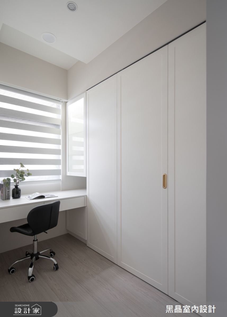 老屋(16~30年)＿溫潤奶茶風更衣間案例圖片＿黑晶室內設計＿黑晶_62之19